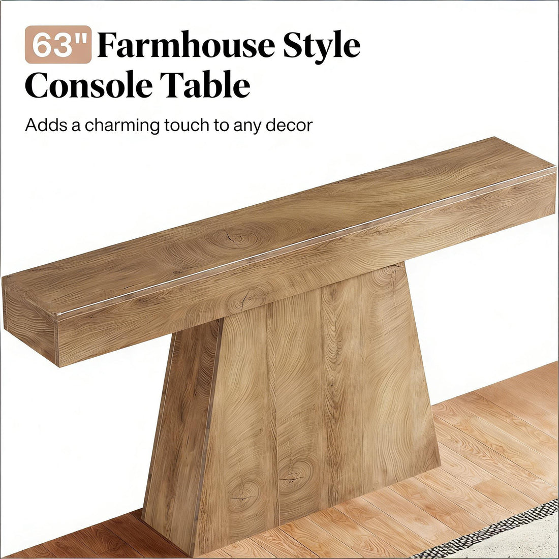 Quiet Entry — Sleek Wood Console Table
