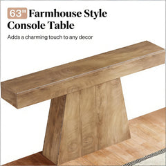 Quiet Entry — Sleek Wood Console Table