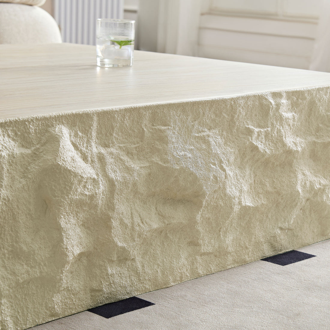 Stone Study — Sculpted Fiberglass Coffee Table