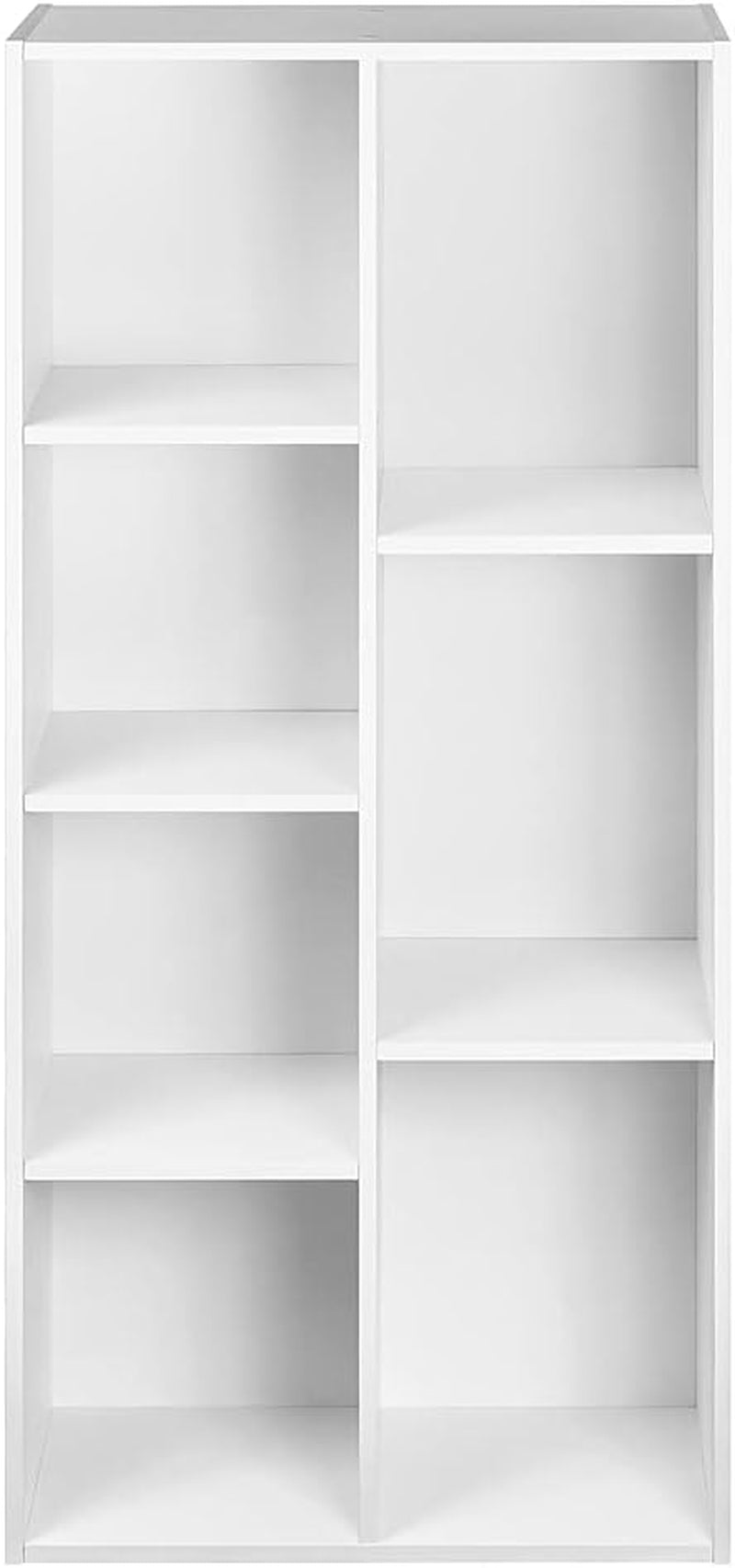 Open Stack — Seven-Cube Wood-Grain Bookcase