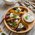 Gather Board — Two-Section Bamboo Serving Platter