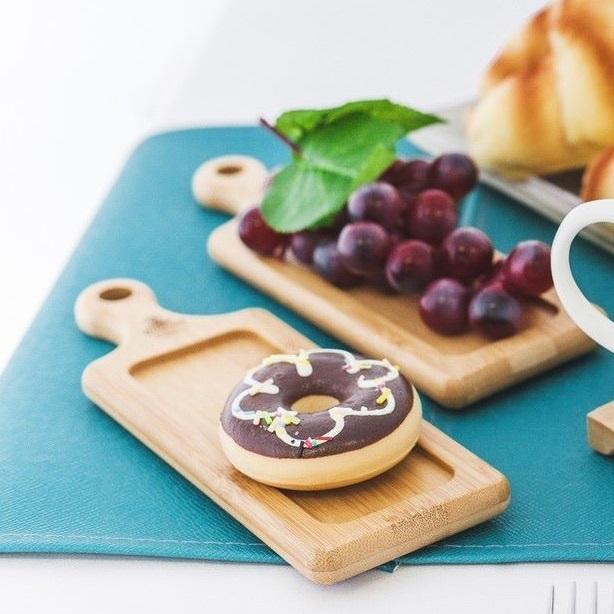 Slow Sunday Tray — Bamboo Server with Handle