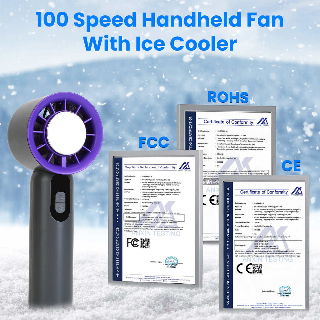 Pocket Breeze — Handheld Turbo Fan with Ice Cooling