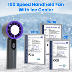 Pocket Breeze — Handheld Turbo Fan with Ice Cooling