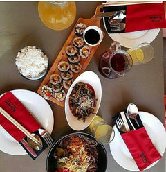 Slow Sunday Tray — Bamboo Server with Handle