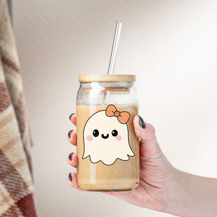 Lil Boo Thang — Glass Tumbler with Bamboo Lid