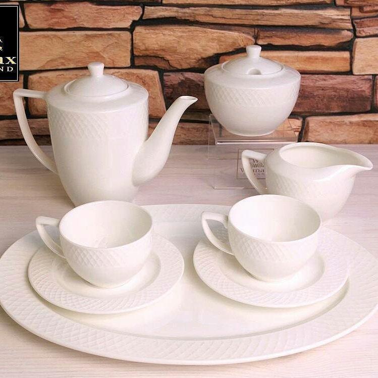 Julia Set — Porcelain Sugar Bowl & Creamer