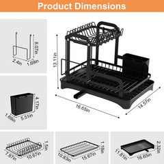 The Tidy Counter — Two-Tier Dish Drying Rack