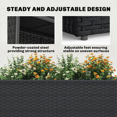Garden Box — Tall Woven Planter with Liner