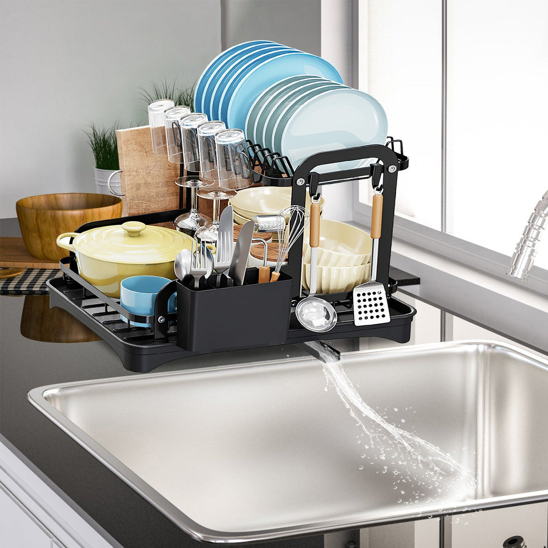 The Tidy Counter — Two-Tier Dish Drying Rack