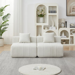 Cloud Lounge — Chenille Modular Sectional with Pillows