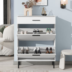 Threshold — Slim Shoe Cabinet with Flip Drawers