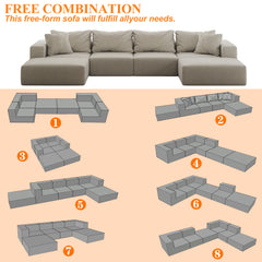 Cloud Lounge — Oversized Chenille Sectional Sofa