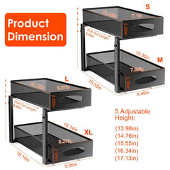 Tucked Away — Two-Tier Pull-Out Under-Sink Organizer