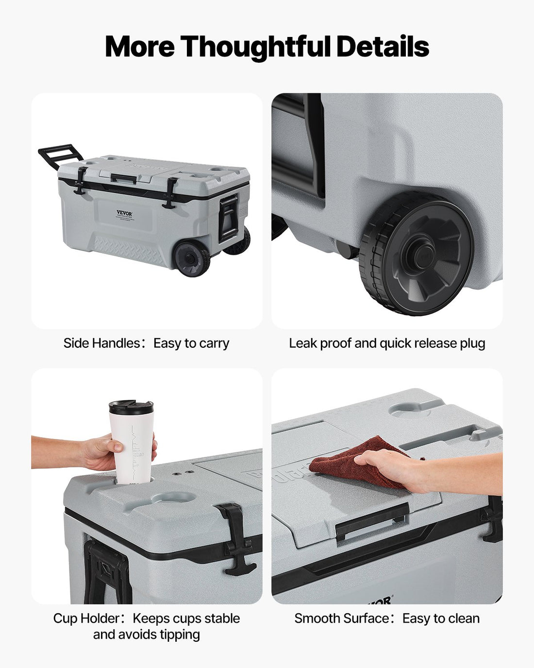 Trailhead Cooler — 74 QT Insulated Wheeled Chest