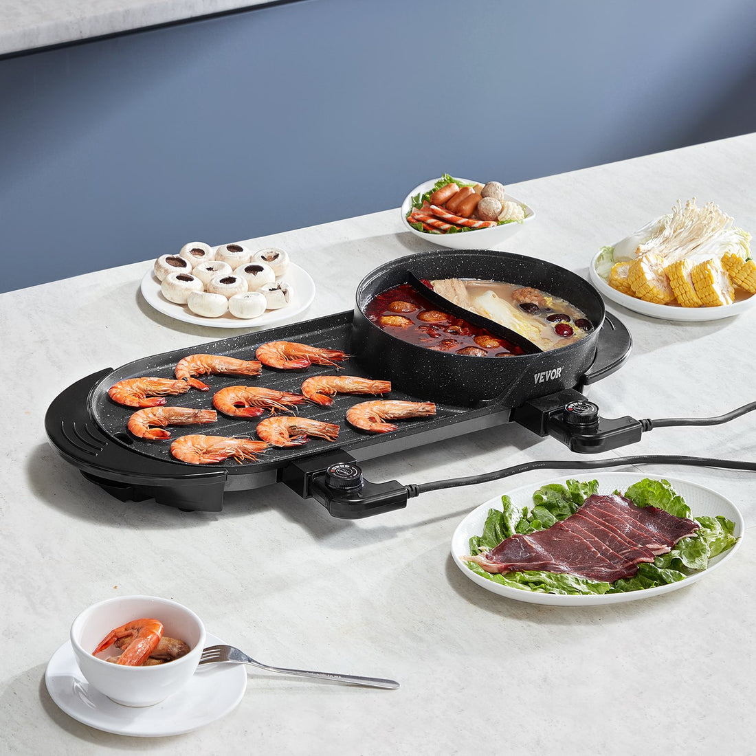 Gather Round — 2-in-1 Electric Hot Pot & Grill