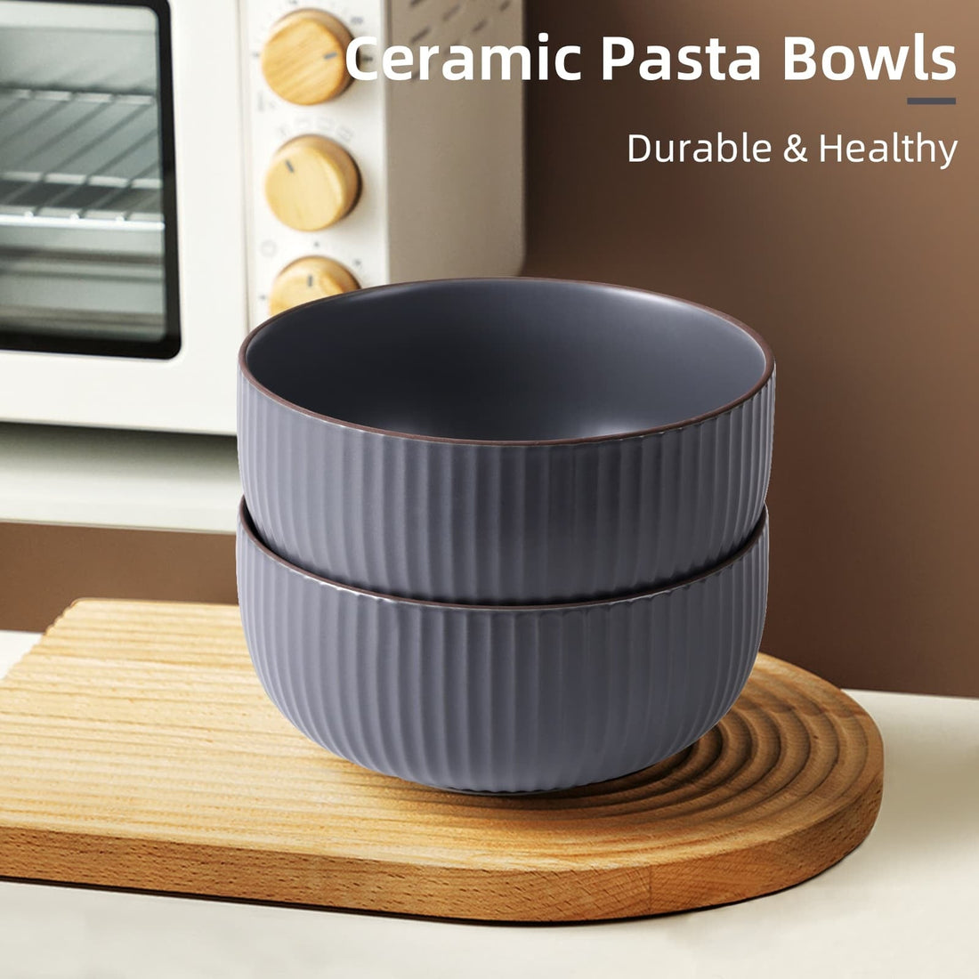 Everyday Bowls — Ceramic Set for Cereal, Salad & Pasta