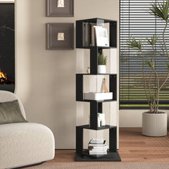 Turn & Show — 360° Rotating 5-Tier Bookshelf