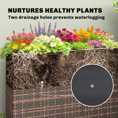 The Standing Garden — Woven Wicker Planter Box
