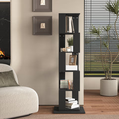 Turn & Show — 360° Rotating 5-Tier Bookshelf