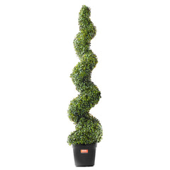 Evergreen Pair — 5' Faux Boxwood Topiary Trees
