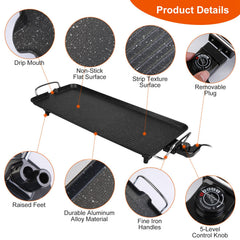 Table Grill — Electric Griddle for Indoor & Outdoor Cooking