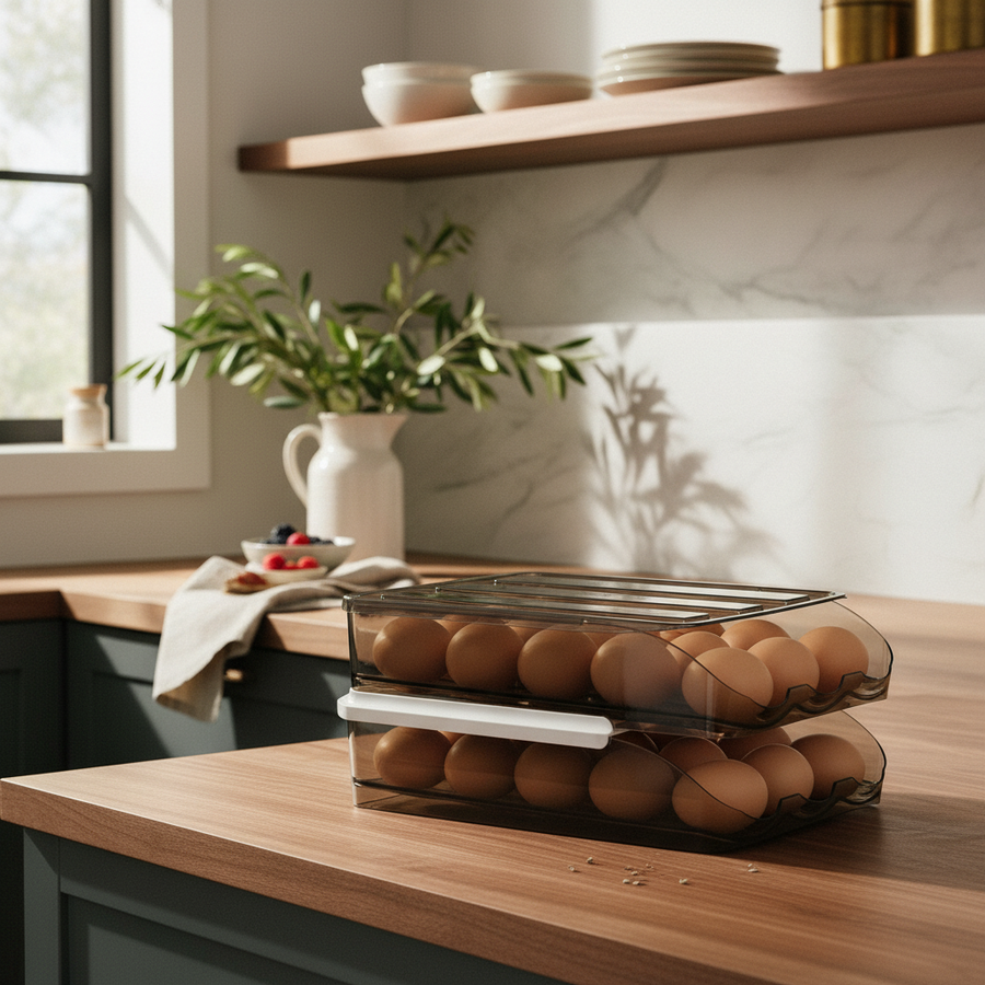 Roll & Keep Egg Keeper — Double-Layer, 36 Eggs