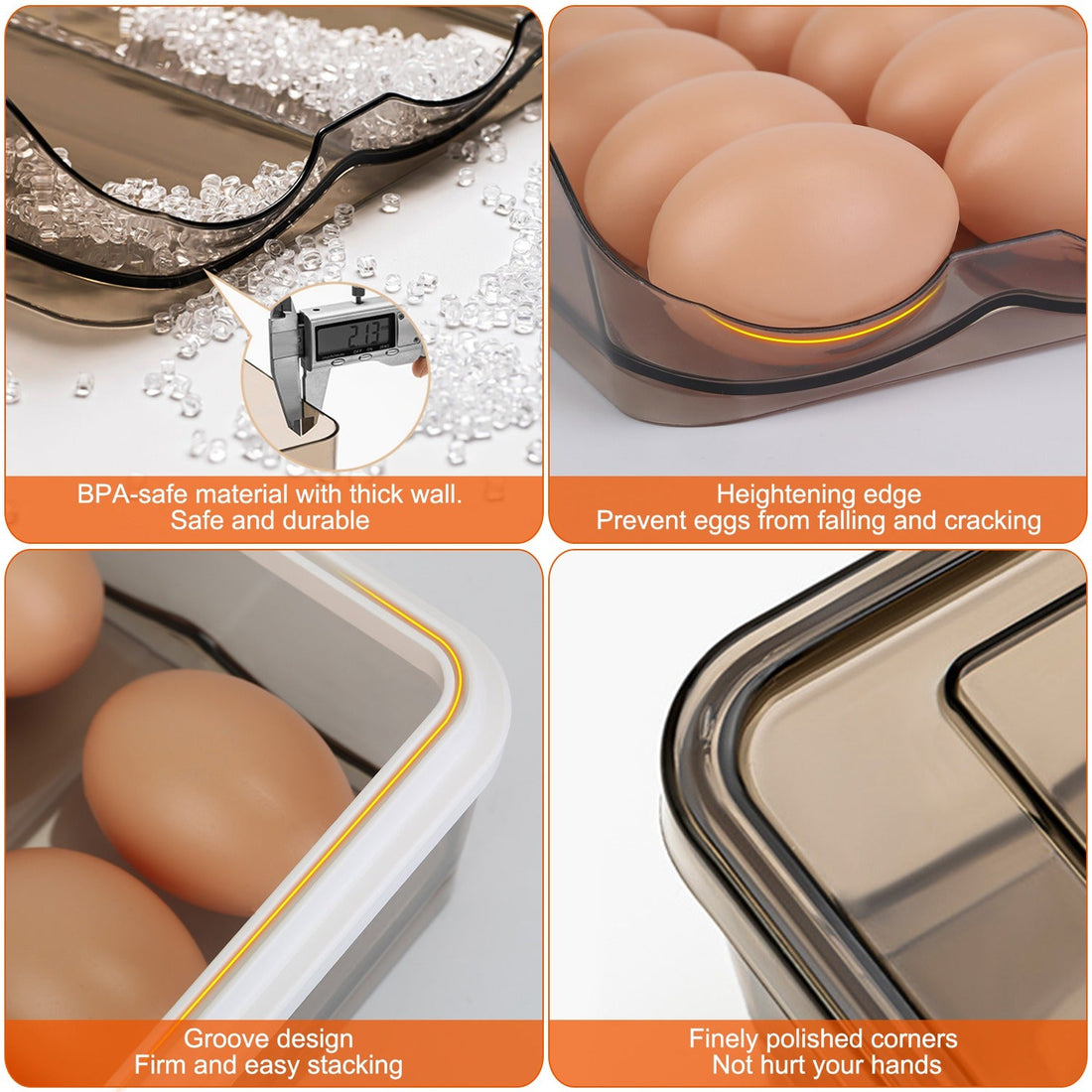 Roll & Keep — Double-Layer Fridge Egg Keeper
