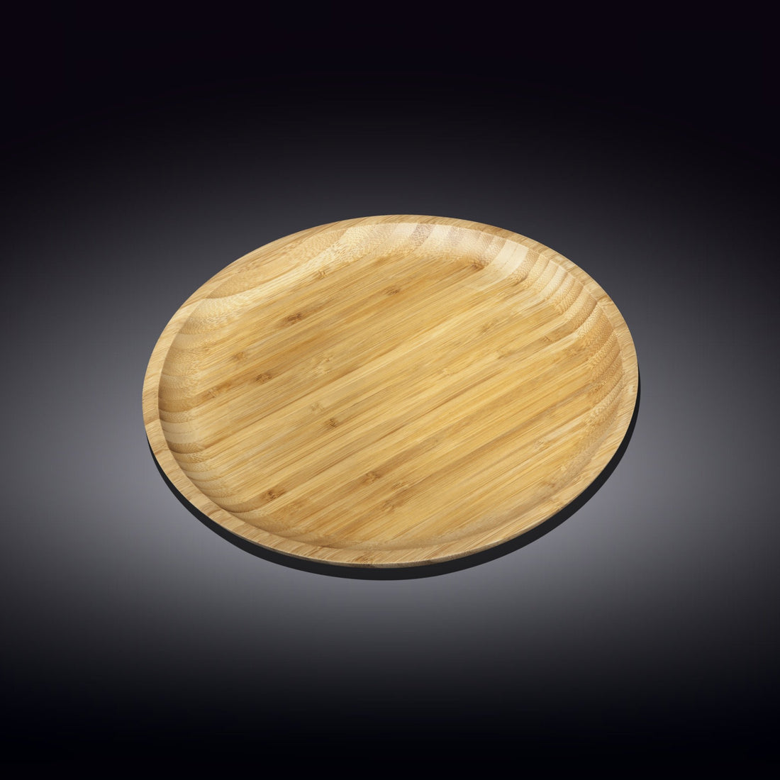 Salt Board — Round Bamboo Serving Plate, 9"