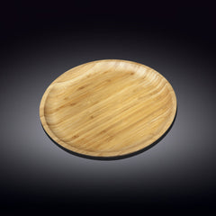 Salt Board — Round Bamboo Serving Plate, 9"