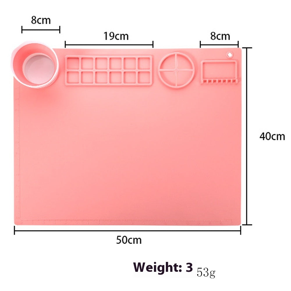 Studio Mat — Silicone Painting Surface with Bowls