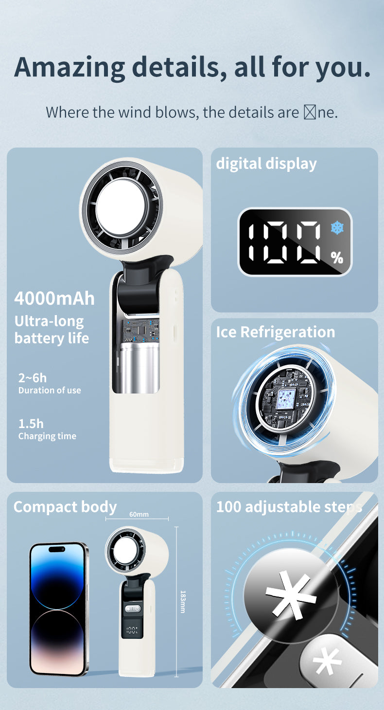 Pocket Breeze — Foldable Handheld Fan with Cool Touch