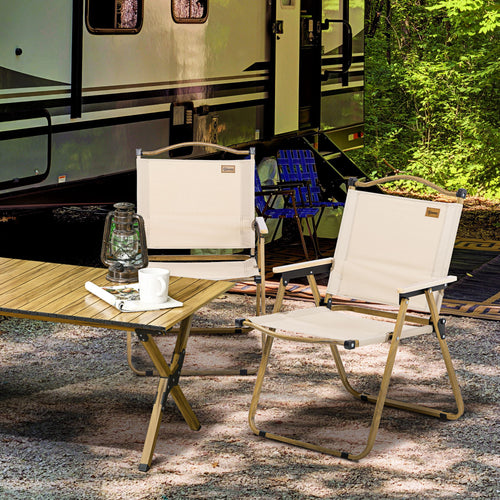 Field Chair — Folding Camp Seat, Set of 2, 286 lb
