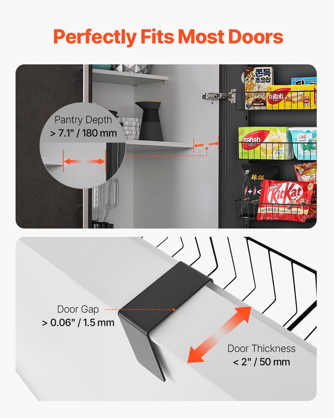 Tucked Away — 8-Tier Over-the-Door Pantry Rack