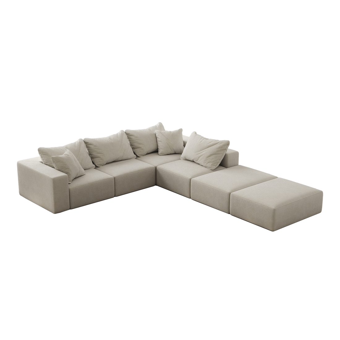Cloud Lounge — Oversized Chenille Sectional Sofa