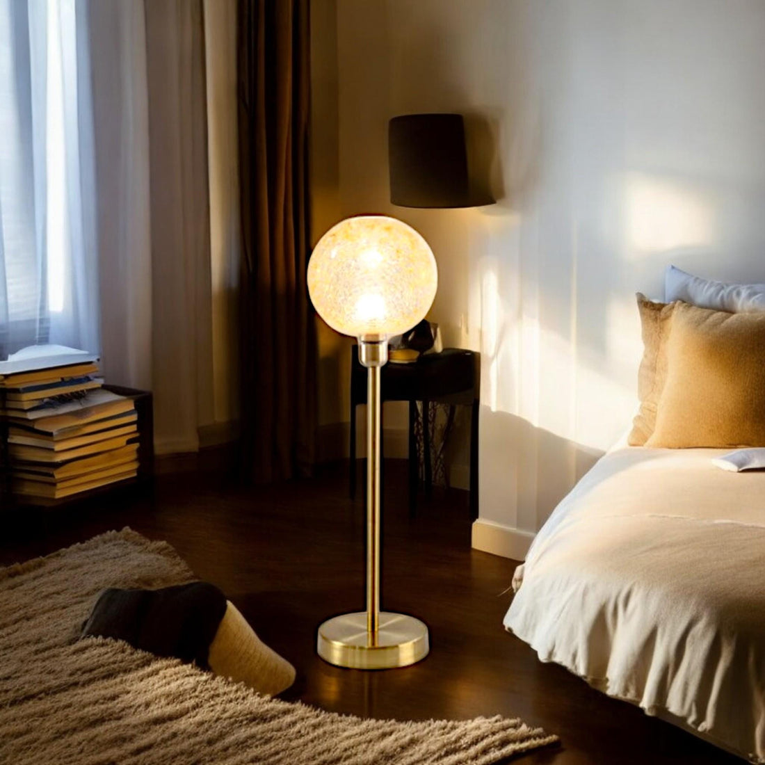 Soft Glow — Mouth-Blown Glass Floor Lamp