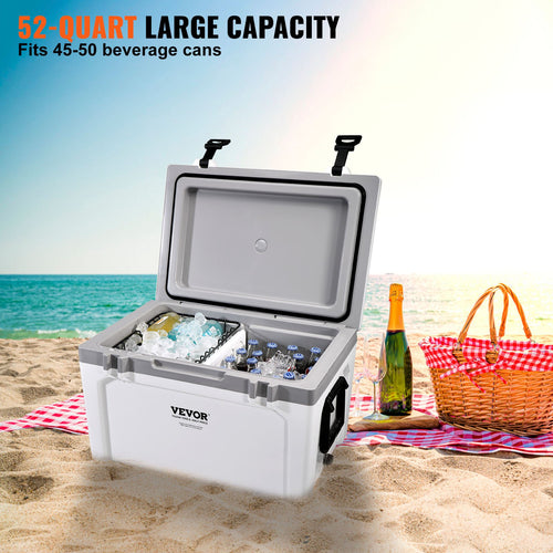 The Long Weekend Cooler — 52 qt Hard-Sided, White