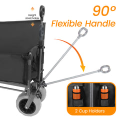 Haul & Settle — 3-in-1 Folding Wagon with Bench & Table