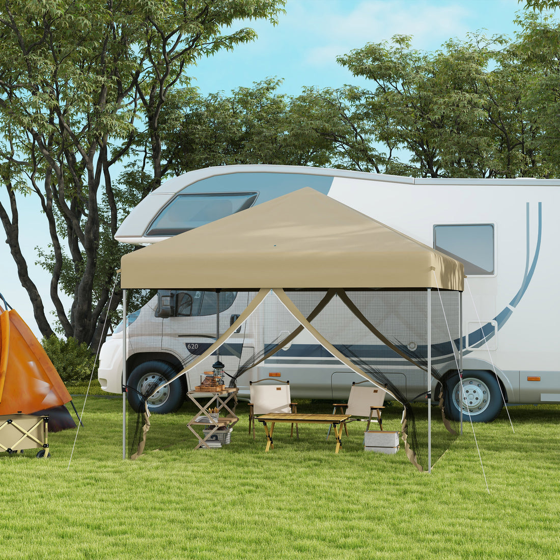Field Chair — Folding Camp Seat, Set of Two