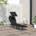 Sun Hours — Folding Chaise Lounger with Shade
