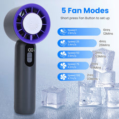 Pocket Breeze — Handheld Turbo Fan with Ice Cooling