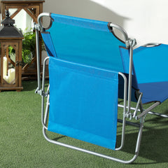 Sun Lounger — Foldable Poolside Chaise with Shade