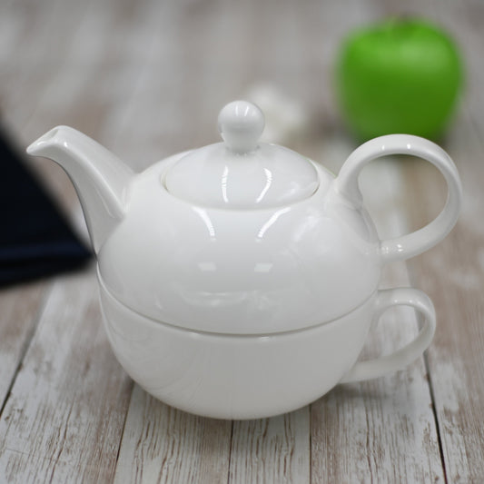 Slow Brew — Stacking Porcelain Teapot & Cup Set