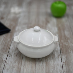 Sunday Roast — White Porcelain Baking Pot, 19 oz