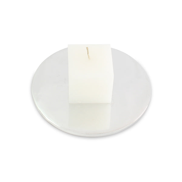 Halo Disc — Recycled Aluminum Candle Holder & Coaster