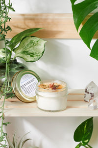 Abundance — Hand-Poured Soy Candle with Citrine