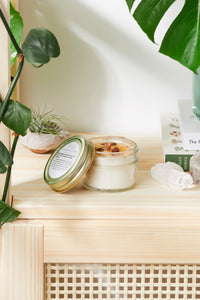 Abundance — Hand-Poured Soy Candle with Citrine