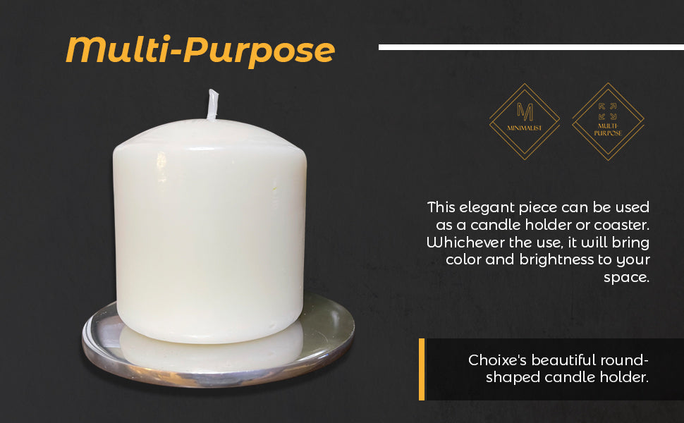Halo Disc — Recycled Aluminum Candle Holder & Coaster
