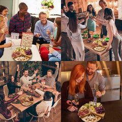 Gather Board — Swiveling Bamboo Cheese & Charcuterie Set