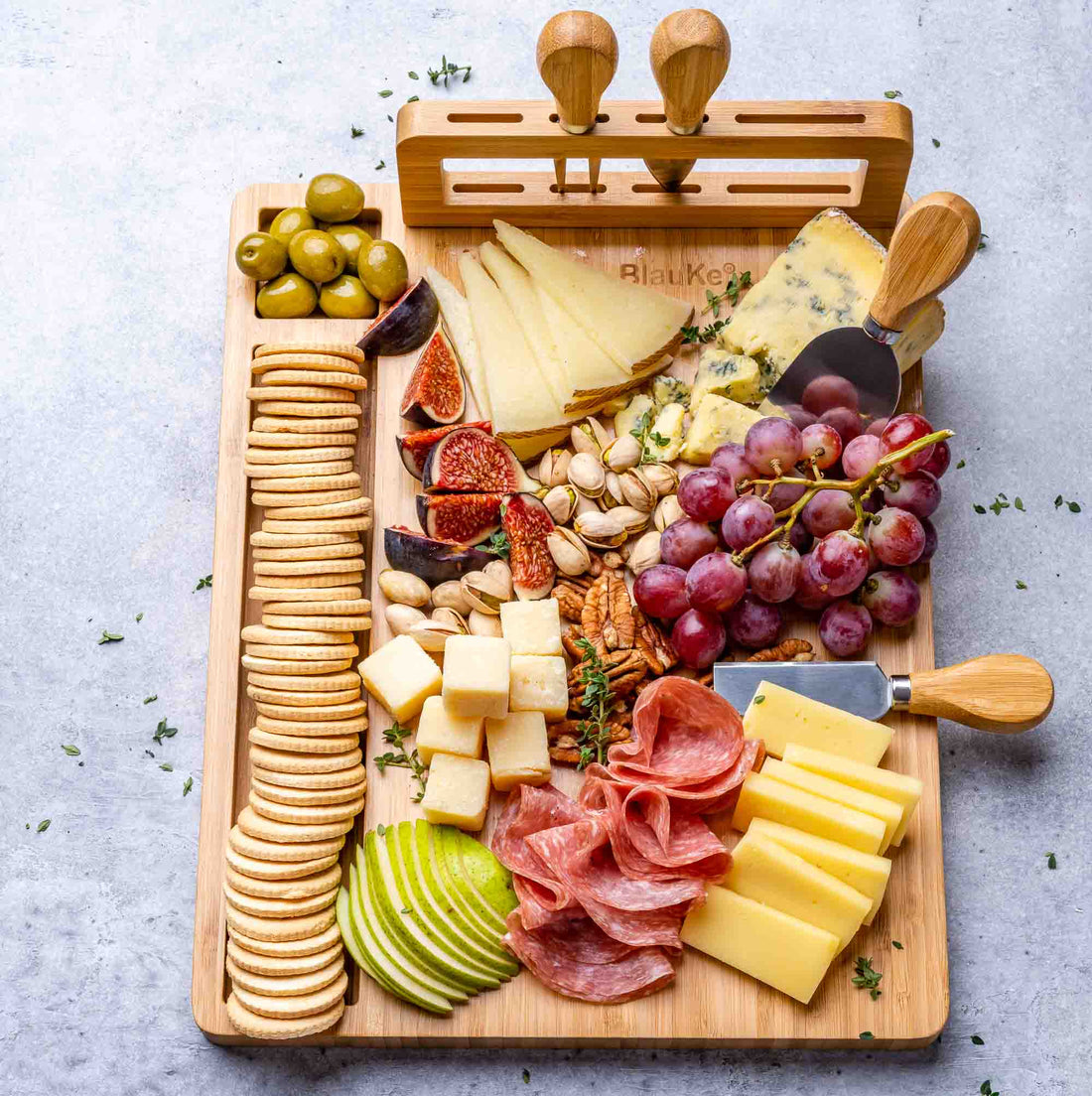 The Gathering Board — Bamboo Cheese & Knife Set